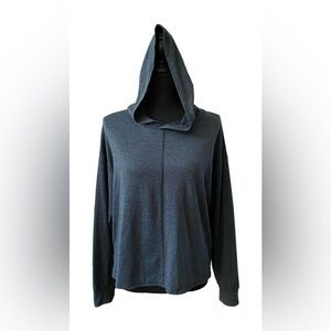 Gap Fit: Brushed Green and Black Hooded Athletic Sweatshirt